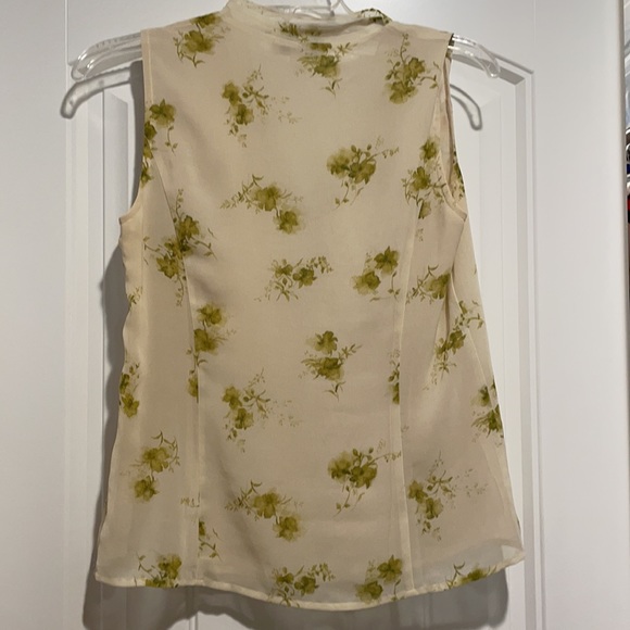 Cold Water Creek Green Floral Blouse - Picture 2 of 6